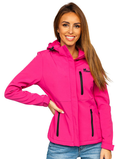 Rožinė moteriška demisezoninė striukė softshell Bolf HH028