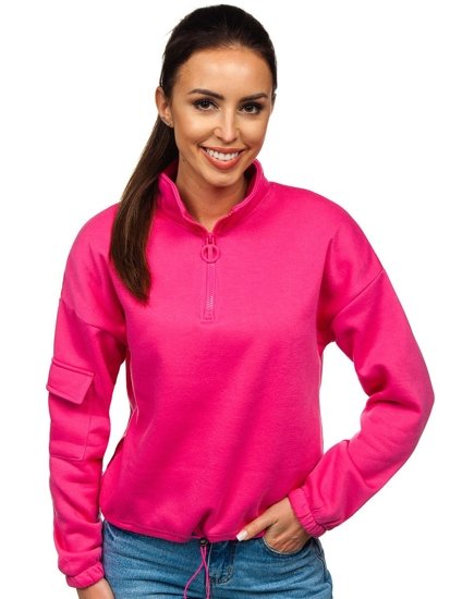 Rožinis moteriškas džemperis Bolf KSW2029