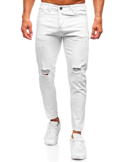 Slim Fit vyriški džinsai Baltas Bolf 5872