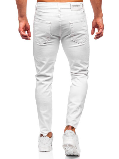 Slim Fit vyriški džinsai Baltas Bolf 5876