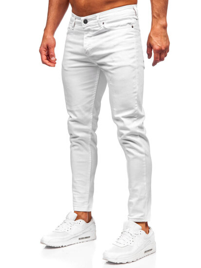 Slim Fit vyriški džinsai Baltas Bolf 5877