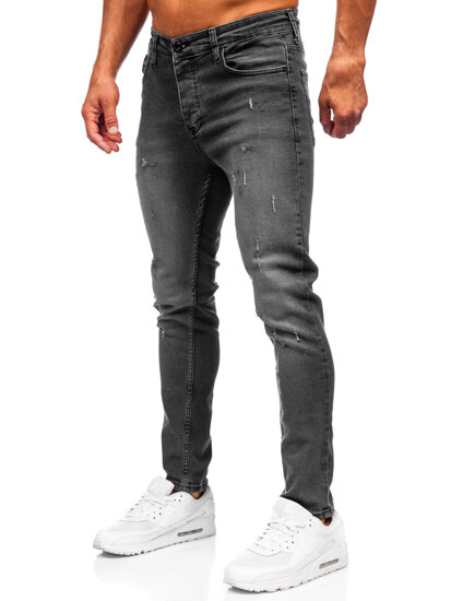 Slim Fit vyriški džinsai Grafitas Bolf 6541