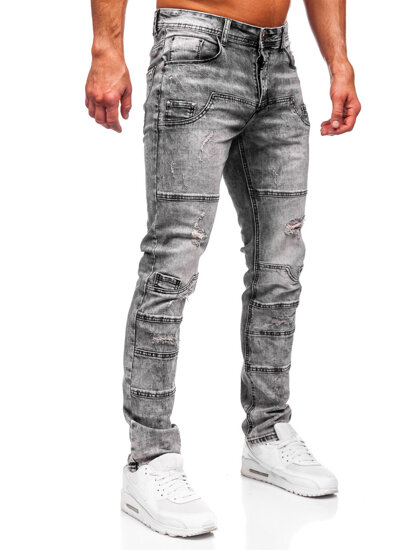 Slim Fit vyriški džinsai Grafitas Bolf MP0163N