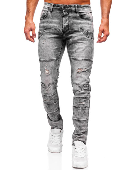 Slim Fit vyriški džinsai Grafitas Bolf MP0163N