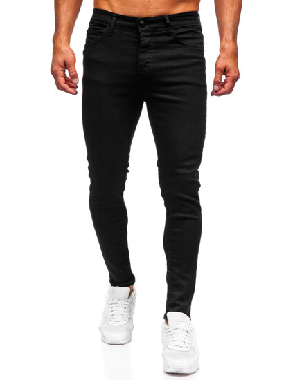 Slim Fit vyriški džinsai Juoda Bolf 6103