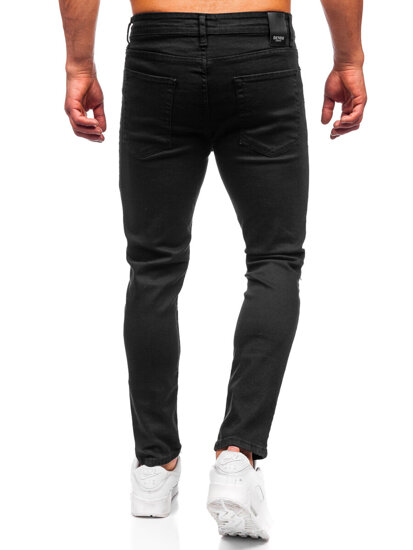 Slim Fit vyriški džinsai Juoda Bolf 6382