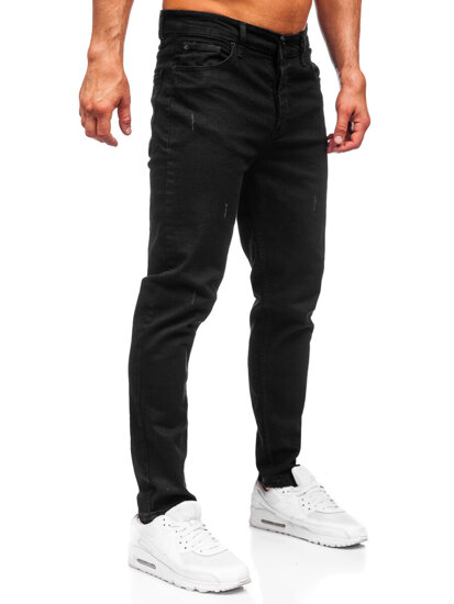 Slim Fit vyriški džinsai Juoda Bolf 6495