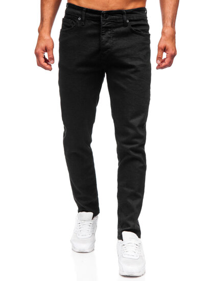 Slim Fit vyriški džinsai Juoda Bolf 6500