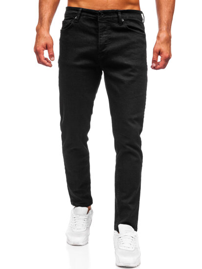 Slim Fit vyriški džinsai Juoda Bolf 6522