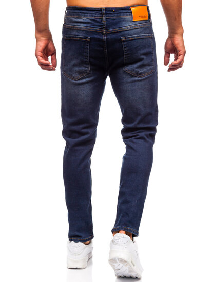 Slim Fit vyriški džinsai Juoda Bolf 6576