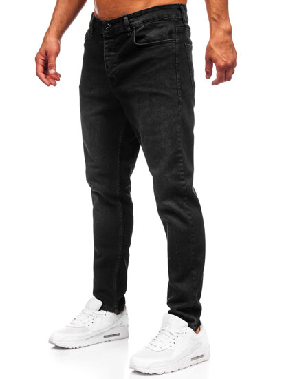 Slim Fit vyriški džinsai Juoda Bolf 6588