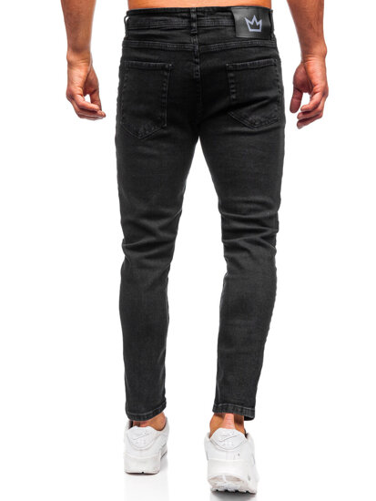 Slim Fit vyriški džinsai Juoda Bolf 6853