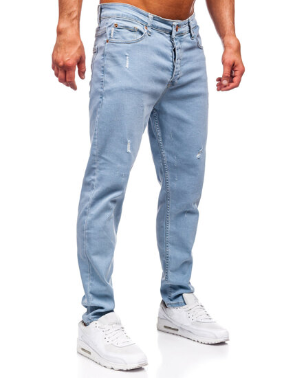 Slim Fit vyriški džinsai Mėlyna Bolf 6447