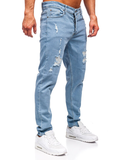 Slim Fit vyriški džinsai Mėlyna Bolf 6461