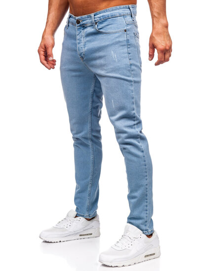 Slim Fit vyriški džinsai Mėlyna Bolf 6472