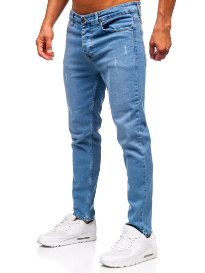 Slim Fit vyriški džinsai Mėlyna Bolf 6487