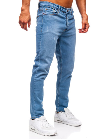 Slim Fit vyriški džinsai Mėlyna Bolf 6487