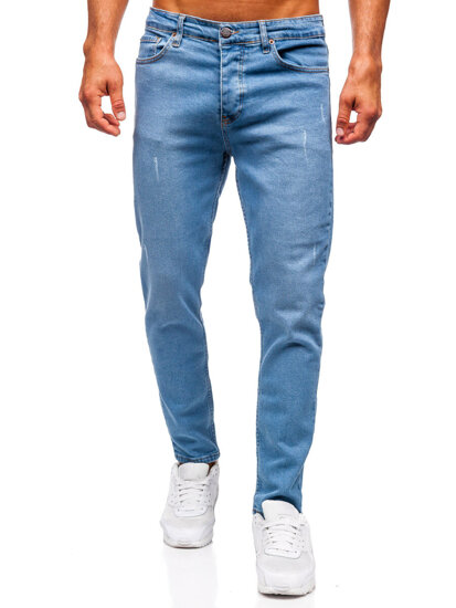 Slim Fit vyriški džinsai Mėlyna Bolf 6487