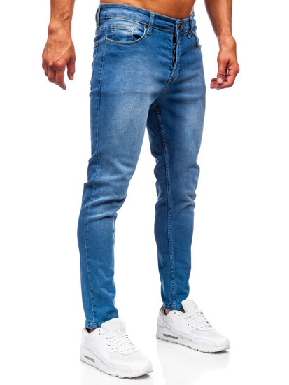 Slim Fit vyriški džinsai Mėlyna Bolf 6595