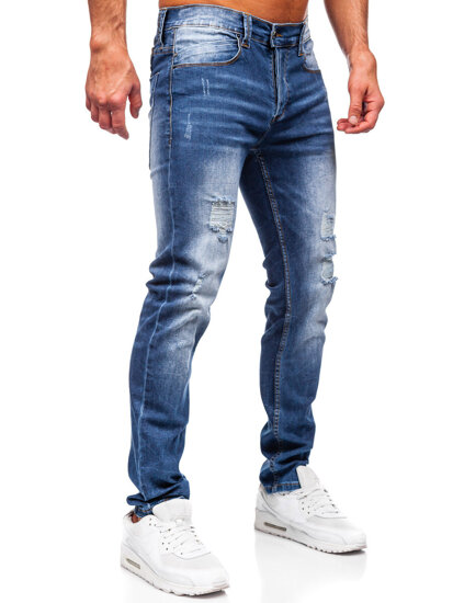 Slim Fit vyriški džinsai Mėlyna Bolf MP0017B