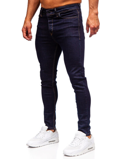 Slim Fit vyriški džinsai Tamsiai mėlyna Bolf 5313