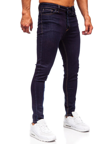 Slim Fit vyriški džinsai Tamsiai mėlyna Bolf 5313