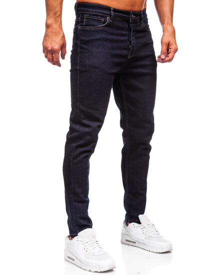 Slim Fit vyriški džinsai Tamsiai mėlyna Bolf 5380