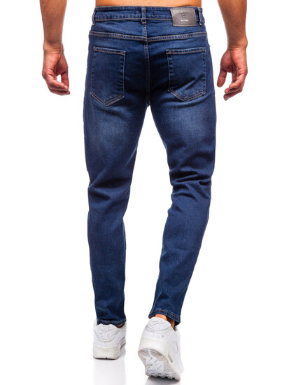 Slim Fit vyriški džinsai Tamsiai mėlyna Bolf 6558-2