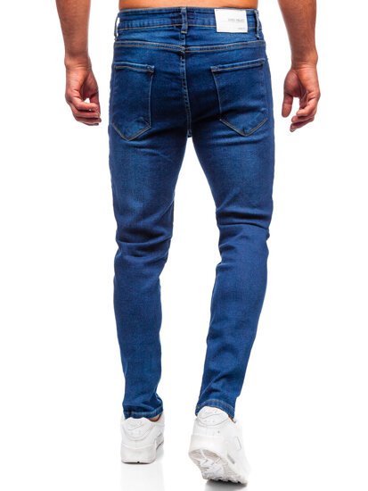 Slim Fit vyriški džinsai Tamsiai mėlyna Bolf 6735