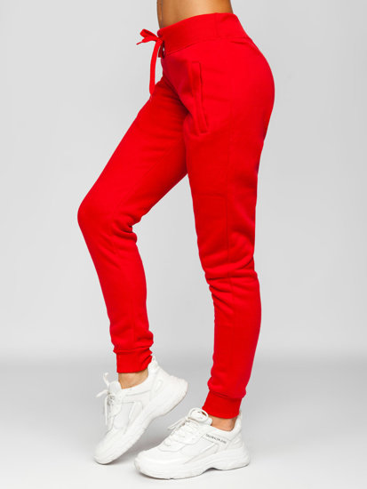 Šviesiai raudonos moteriškos sportinės kelnės Bolf CK-01