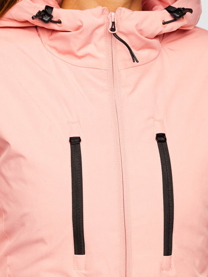 Šviesiai rožinė moteriška sportinė žieminė striukė Bolf HH012A