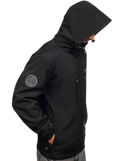 Vyriška softshell striukė juoda Bolf P195