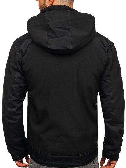 Vyriška softshell striukė juoda Bolf P195