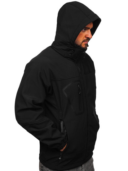 Vyriška striukė softshell juoda Bolf T019