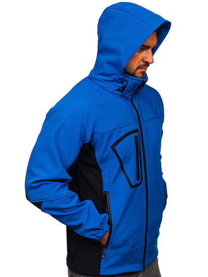 Vyriška striukė softshell mėlyna Bolf T019