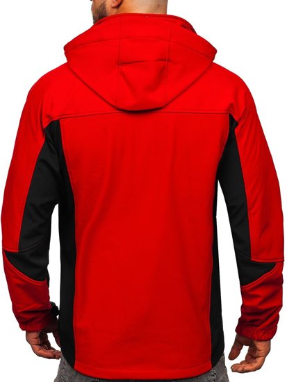 Vyriška striukė softshell raudona Bolf T019