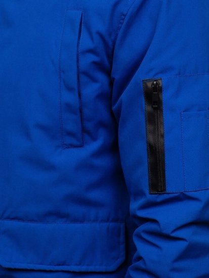 Vyriška žieminė striukė mėlyna Bolf 2019005
