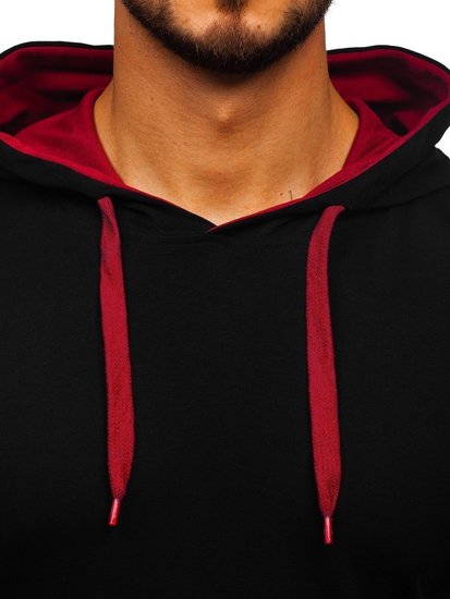 Vyriškas džemperis su gobtuvu juodas Bolf 145380