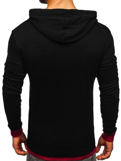 Vyriškas džemperis su gobtuvu juodas Bolf 145380