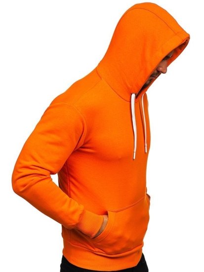 Vyriškas džemperis su gobtuvu oranžinis Bolf 1004-1