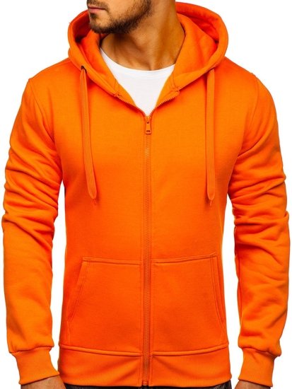 Vyriškas džemperis su gobtuvu oranžinis Bolf 2008