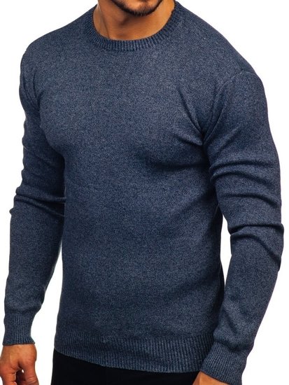 Vyriškas megztinis tamsiai mėlynas Bolf 8364