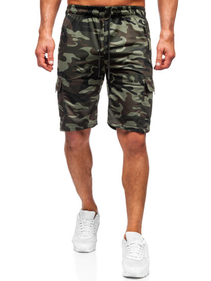 Vyriški Camo Cargo šortai Khaki Bolf JX875