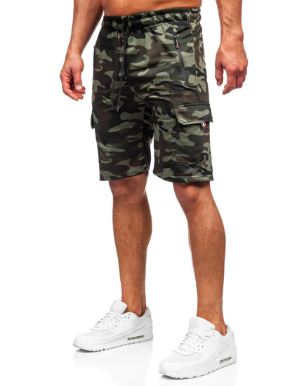 Vyriški Camo Cargo šortai Khaki Bolf JX875