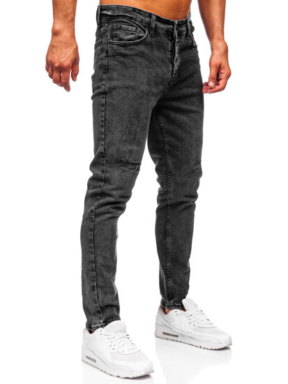 Vyriški Slim Fit džinsai Juoda Bolf 6499