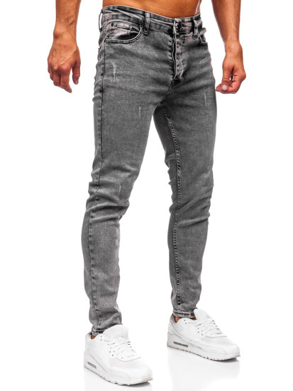 Vyriški Slim Fit džinsai Juoda Bolf 6512