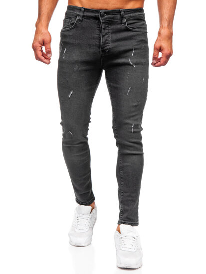 Vyriški Slim Fit džinsai Juoda Bolf 6513