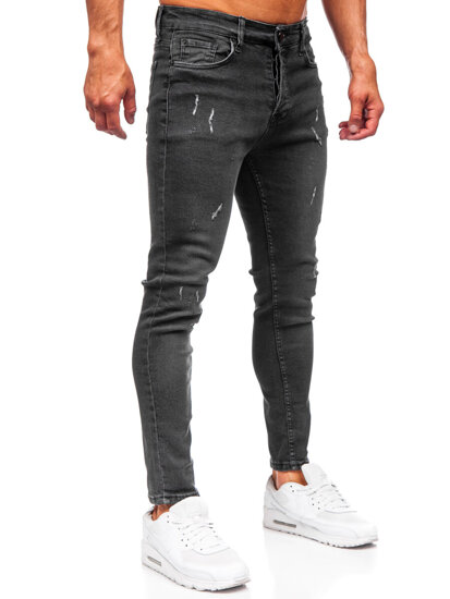 Vyriški Slim Fit džinsai Juoda Bolf 6513