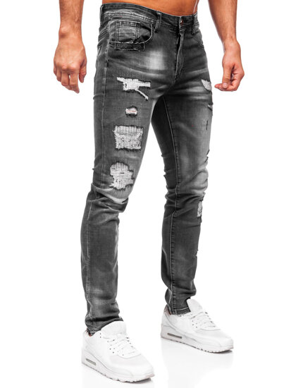 Vyriški Slim Fit džinsai Juoda Bolf MP0156N