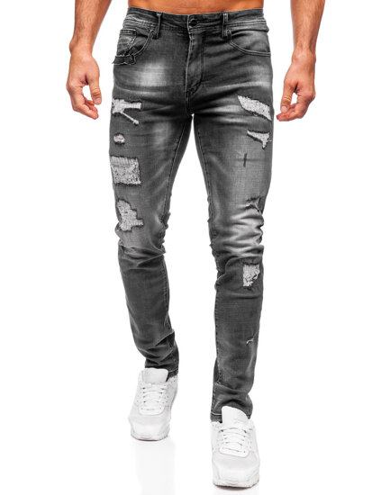 Vyriški Slim Fit džinsai Juoda Bolf MP0156N